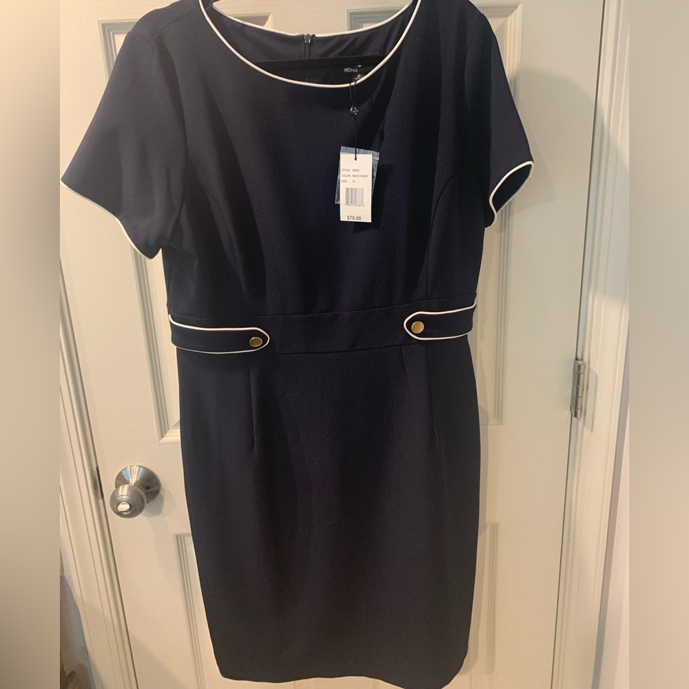 Navy Shift Dress size 12 great for work